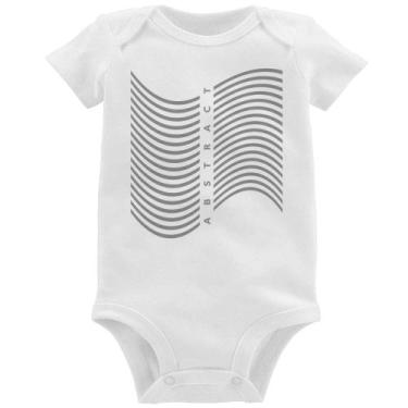 Imagem de Body Bebê Abstract Waves - Foca na Moda, Branco, GG