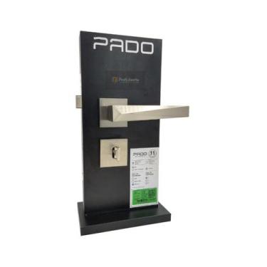 Imagem de Fechadura porta interna quarto sala pado ascot escovada acetinada 55mm