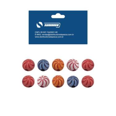 Imagem de Miçangas Para Pesca Coloridas Cartela 10pçs Summer