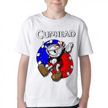 Imagem de Camiseta Infantil ou adulto  Cuphead game Blusa Criança todos tamanhos