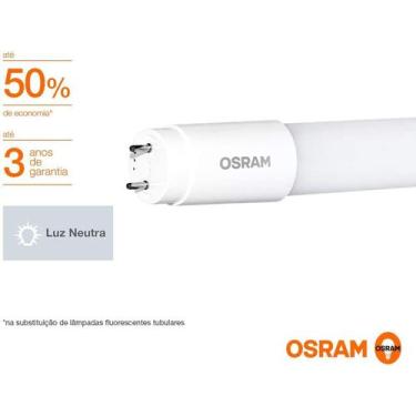 Imagem de Kit 15 Lâmpadas Led Tubo T8 Osram 9w 900l 4000k 60cm Luz Neutra - Osra