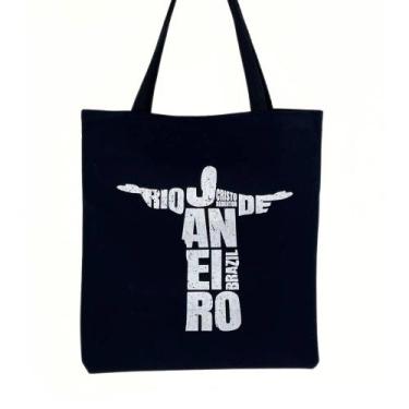 Imagem de Bolsa Ecobag 100% algodão Black CRISTO - CARIOCA MAIS