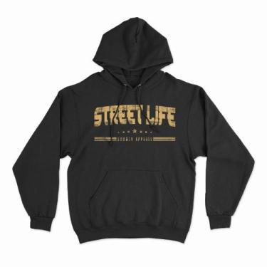 Imagem de Moletom Com Capuz Street Life Studio Geek, P, Preto
