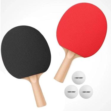 Imagem de Kit Tênis De Mesa Set 2 Raquetes E 3 Bolas Sensei Star