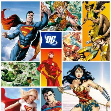 Imagem de Papel de Parede Super Heróis DC Super Homem Flash Batman Quadrinhos Co