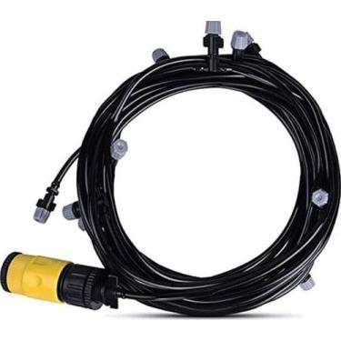 Imagem de Mangueira Climatizadora Irrigadora Névoa Kit Sistema Irrigação Jardim 
