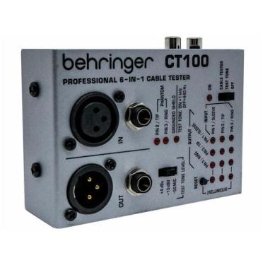 Imagem de Testador De Cabos De Áudio Behringer CT100 Via LED Para Xlr Macho/Feme