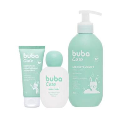 Imagem de Kit Bebê Colônia Fresh Creme De Assaduras 50g Sabonete Líquido 400ml V