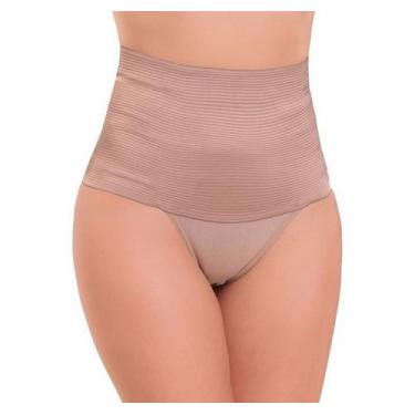 Imagem de Calcinha Cintura Alta De Compressão Redutora - C&C, G, Bege