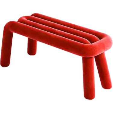 Imagem de Banqueta em forma, cadeira de maquiagem geométrica moderna, cadeira de penteadeira criativa, para sala de maquiagem ou sala de estar, quarto, D-10, tamanho único