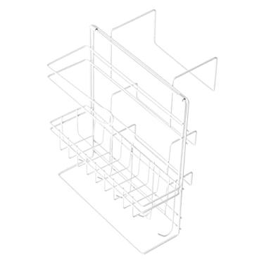 Imagem de Prateleiras de Cozinha, Organizador de Geladeira Rack de Armazenamento de Cozinha Rack de Armazenamento de Geladeira Lateral de Ferro Mini Organizador de Geladeira Montado na