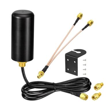 Imagem de BINGFU Antena Mimo 8dBi celular 4G LTE atualizada - Antenas externas SMA RP-SMA 4G resistentes à corrosão - Compatível com câmera de segurança de jogos Spypoint Trail Cam Modem de substituição de