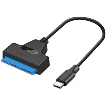 Imagem de Cablecc Tipo C USB 3.1 macho para SATA cabo adaptador SSD de disco rígido de 22 pinos de 2,5 polegadas para MacBook e laptop