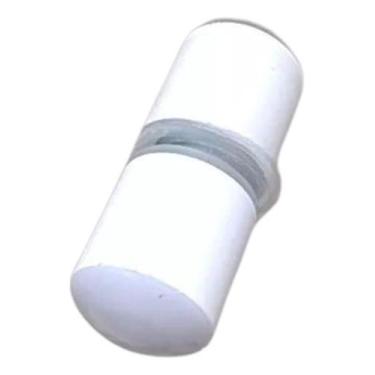 Imagem de Puxador Para Box Banheiro Ou Janela De Vidro Branco Aluminio - la plat