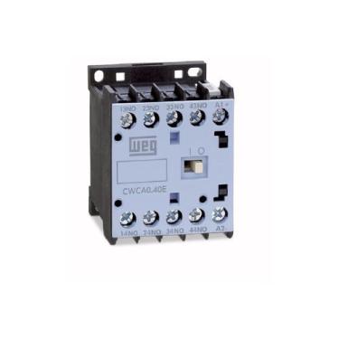 Imagem de Mini Contator Auxiliar Weg CWCA0-40 10A 4NA 220VCA