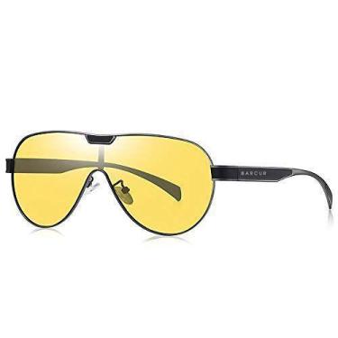 Imagem de Óculos de Sol Barcur Polarizados Anti Reflexo BC8227 Design Piloto, 5