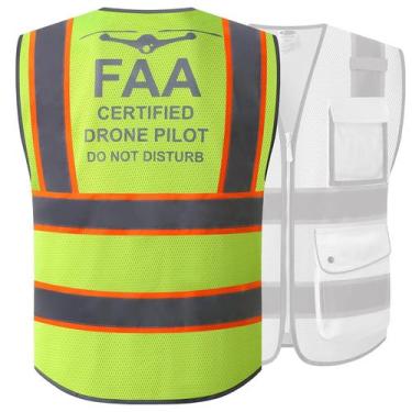 Imagem de Colete de Segurança JKSafety com Refletivos - Aprovado pela FAA para P