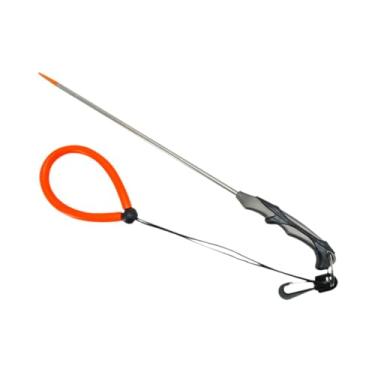 Imagem de simhoa Mergulho Mergulhador Rod Maker de ruído da haste, com escala de de aço inoxidável para caçar mergulho, espingarda de lança, Cinza