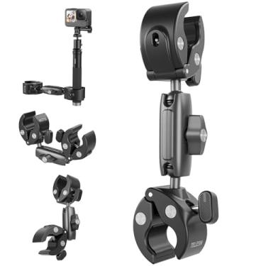Imagem de TELESIN Suporte de braçadeira de esfera dupla 360, acessórios para GoPro 13 12 11 10 9 DJI Osmo Nano DJI Osmo 360 Action 5/4/3 Pocket 3 Insta 360 X5 X4 Go3