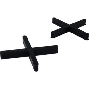 Imagem de Espacador Piso Ecolider 1,0Mm Preto C/100 - Kit C/10 Pacotes - BRASLID