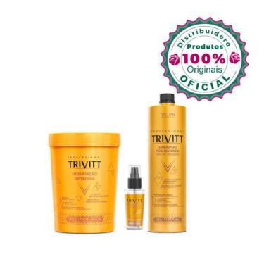 Imagem de Hidratação Trivitt 1kg+Shampoo 1L Pós Química & Finalizador - Itallian
