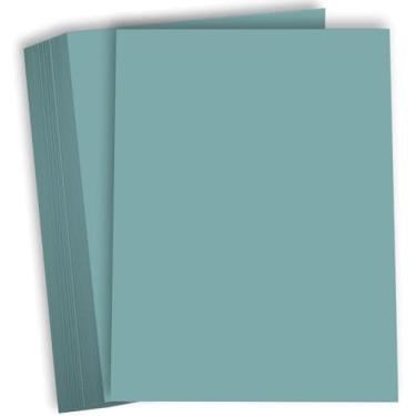 Imagem de Hamilco Cartão colorido para scrapbook papel velino 30 kg capa 21,6 x 28 cm cor azul cartolina pacote com 50