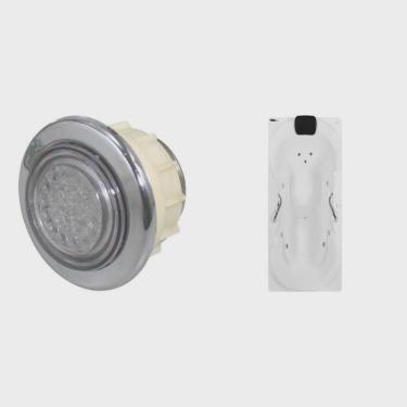 Imagem de Banheira de Hidromassagem Due Gran Luxo P2 - 110v - com Aquecedor e Cromoterapia Branco