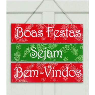 Imagem de Placa decorativa em mdf - natal - 1 unidade