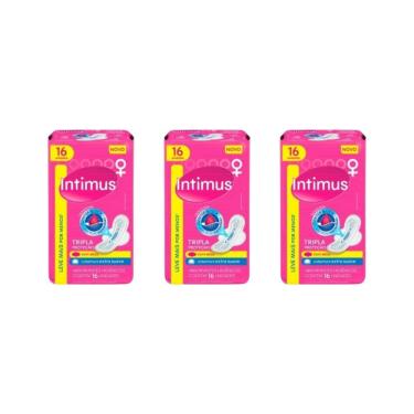 Imagem de Absorvente Intimus Tripla Proteçao Com16 Suave Com Abas- 3Un