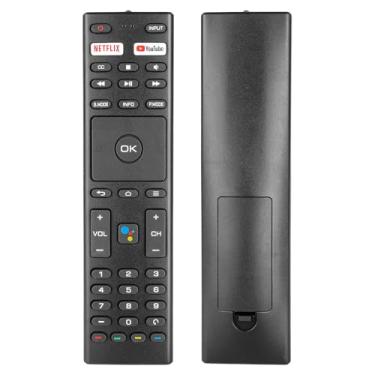 Imagem de Controle remoto RM-C3329 IR compatível com JVC Konka 4K Android TV 32H31A 40H33A 43U55A 50Q75A 50U55A 55Q75A 55U55A 65Q75A Controlador de substituição com botões Netflix YouTube (sem função de voz)