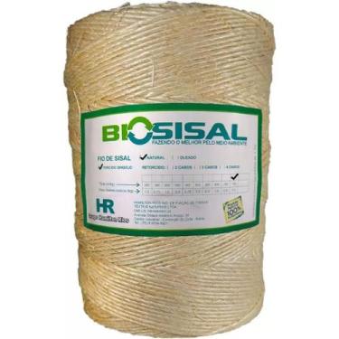 Imagem de Barbante Fio De Sisal 2mm Rolo 750 Metros Artesanatos