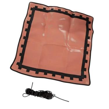 Imagem de rockible Trampoline Repoline Tap Ploth Fits Practical Fits de 2,8 pés Reparador de reparo Mat para o jardim de playground de quintal interno, Laranja