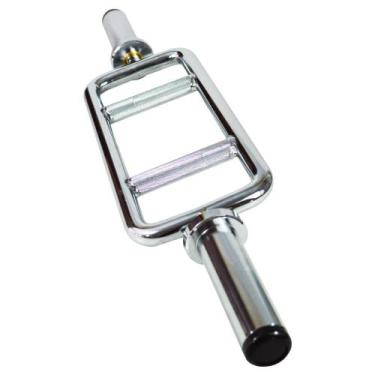 Imagem de Barra H Cromada Maciça Resistente Condicionamento Físico e Musculação 