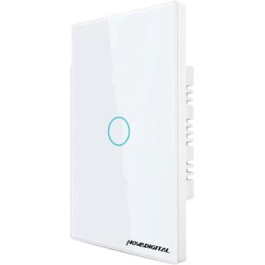 Imagem de Interruptor inteligente Lite 1 botão touch Wi-Fi branco Novadigital - 