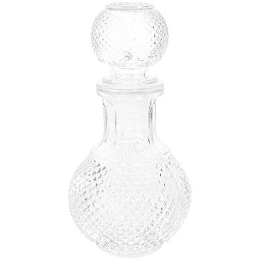 Imagem de Tofficu Decantador de vinho de vidro com rolha de 250 ml, decantador de garrafa de licor, dispensador de vidro para uísque e conhaque