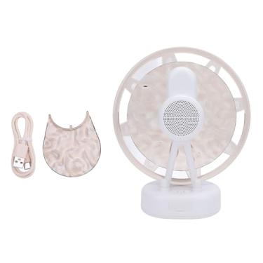 Imagem de Ferris Wheel Ocean Wave Night Night Light Speaker Bluetooth 5.1 Alta Fidelidade Som de Iluminação Ambiental Personalizável Efeito Onda de Água Romântica para Decoração de Casa (Branco)