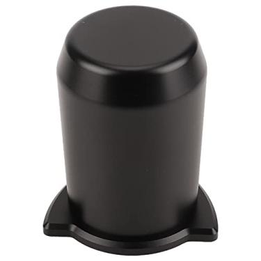 Imagem de Acouto Copo dosador de café de liga de alumínio de 54 mm – Caneca alimentadora de pó leve e compacta para 8 – Design antivoo (preto)