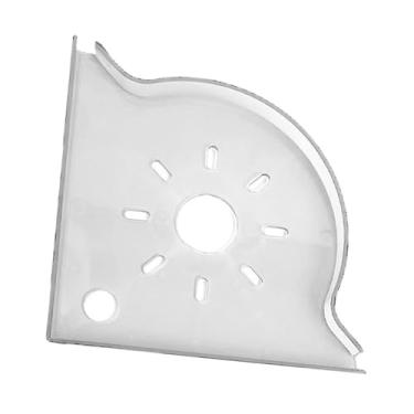 Imagem de IEUDNS Prateleira de canto para aquário, suporte para fragâncias de coral, decoração para casa, portátil, multifuncional, transparente, para comida de peixe, Branco