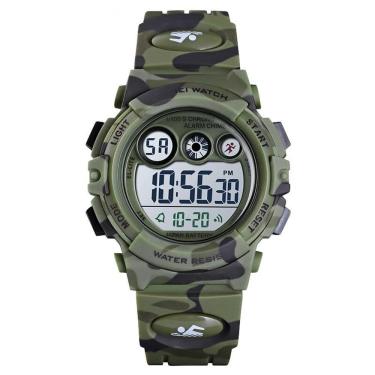 Imagem de Relógio Infantil Menino Skmei Digital 1547 - Verde Camuflado