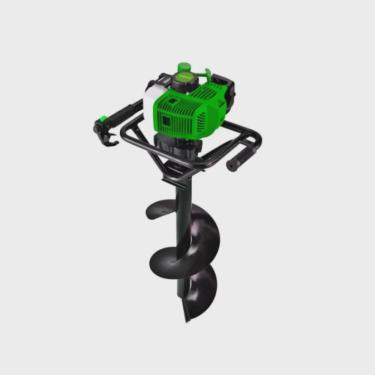 Imagem de Perfurador de Solo à Gasolina Mps-52 V3 sem Broca com Motor 2 Tempos Verde e Preto