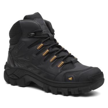 Imagem de Bota Masculina Coturno Kansas em Couro Militar VL049 Com C.A - Via liv