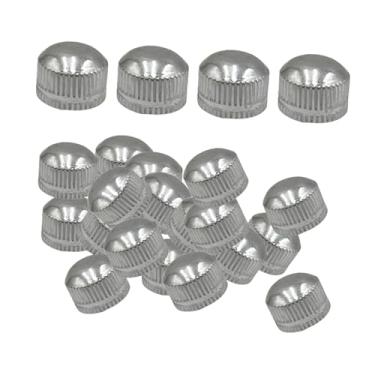 Imagem de Fenteer 100 peças de tampas de parafuso M4 para fixação de luminárias, porcas, ferragens para luminárias de teto, pendentes, lustres, luminárias de chão, Prata