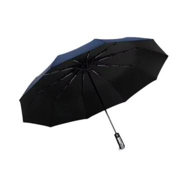 Imagem de Guarda-chuva Unissex Grande, Automático, À Prova De Vento, Dupla Camad