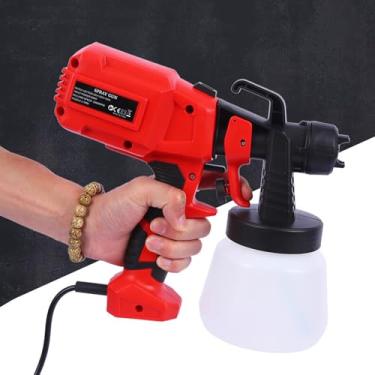 Imagem de CHONGHAN Pistola Portatil De PulverizaçãO E Pintura,Velocidade EléTrica 32000rpm,Com Capacidade De 800 Ml,AeróGrafo DestacáVel,Adequado Para DecoraçãO De Interiores, PulverizaçãO De AçO InoxidáVel