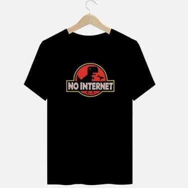 Imagem de Camiseta Nerd Chic Not Internet Jurássico-Unissex