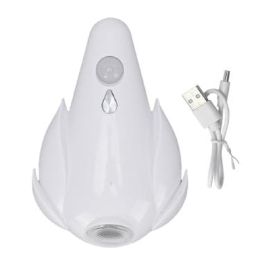 Imagem de ZJchao Sensor de Movimento da Luz do Banheiro RGB 8 Cores USB Recarregável LED Night Light Banheiro Decoração (Branco)