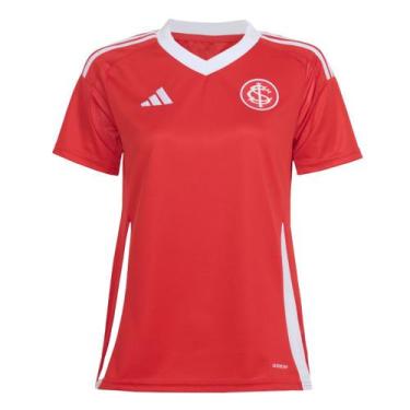 Imagem de Camisa Feminina Adidas Inter I AEROREADY Vermelha, Vermelho, M