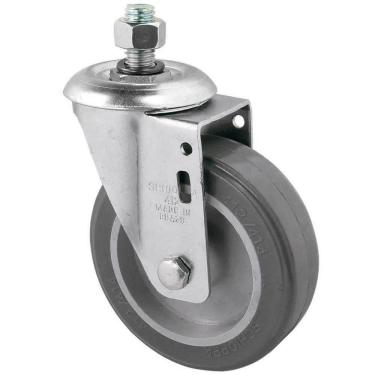 Imagem de Rodízio Giratório PVC L12 15CM até 85kg com Espiga Roscada 1/2POL GLE612-BP SCHIOPPA