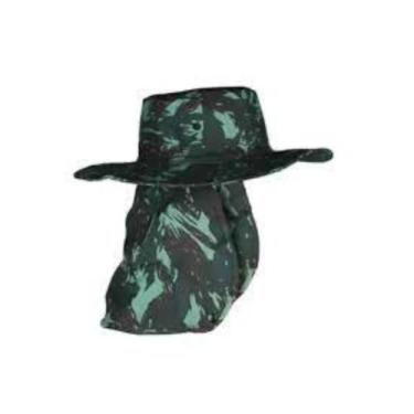 Imagem de Chapéu Pescador Camuflado C/ Capuz Proteção Solar De Nuca - Genérica, 