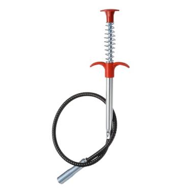 Imagem de HARFINGTON Ferramenta de coleta de garra flexível 1,2 cm de diâmetro 61 cm 4 garras gancho de limpeza de aço inoxidável desentupir pia esgoto cabelo ralo limpador ferramenta desentupidor de pia para